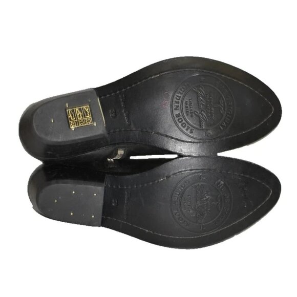 New! Golden Goose Young Leather Zip Cowboy Ankle Boots Black Size 39 9 US DD525 - Picture 6 of 6